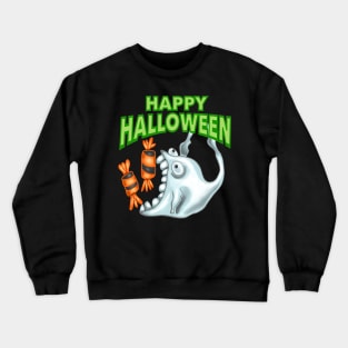 Happy Halloween Candy Ghost Crewneck Sweatshirt